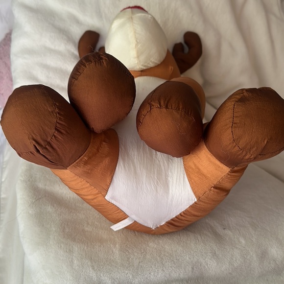 Rudolph the red nose reindeer parachute material, large plush stuffed animal - Picture 8 of 10